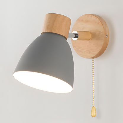 Pull Chain Switch Scandinavian Style Wall Light