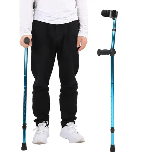 Versatile Folding Support Crutch with Comfortable Grip