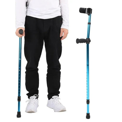 Versatile Folding Support Crutch with Comfortable Grip