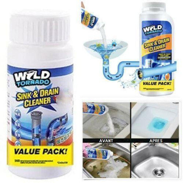 Powerful Drain Cleaner with pH Balancing Action for Safe Use