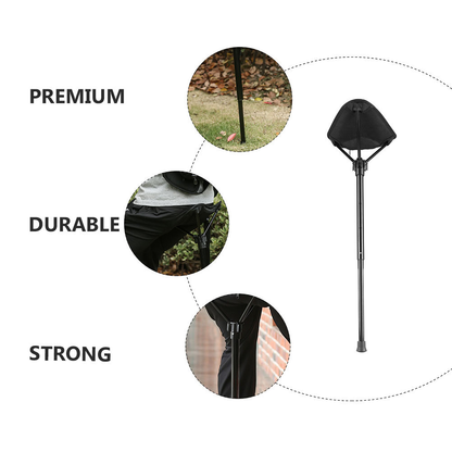 Compact Outdoor Chair with Quick-Set Nylon Seat