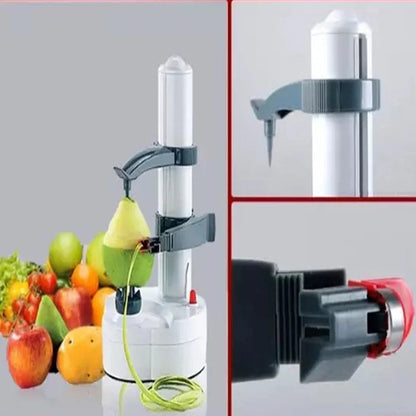 RapidRoot Electric Peeler with Safety Shutoff & Adjustable Sizing