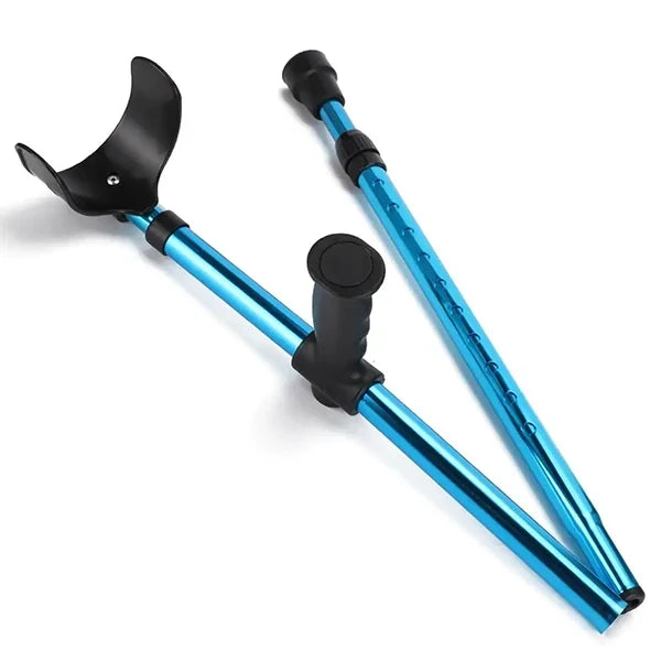 Versatile Folding Support Crutch with Comfortable Grip