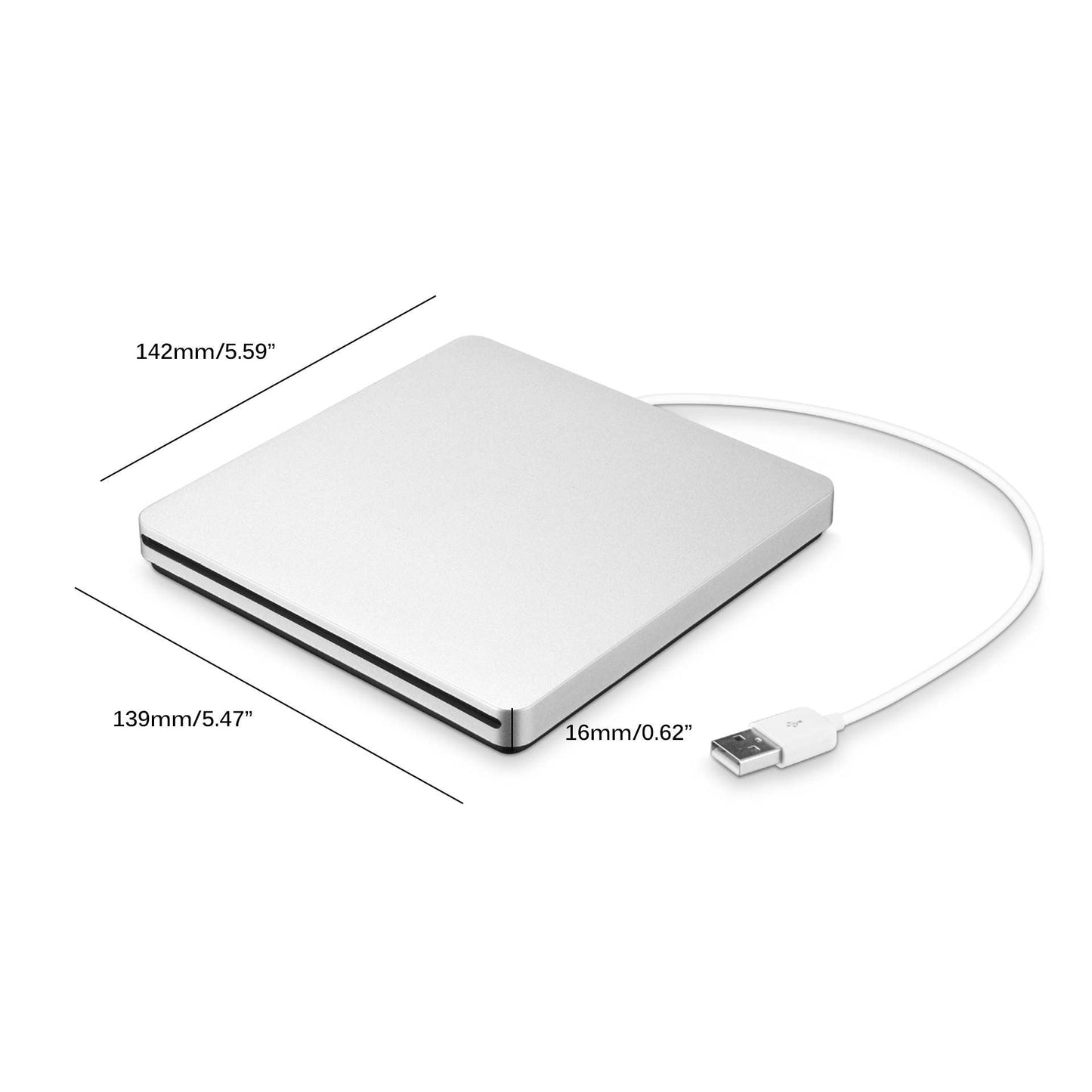 Portable USB CD/DVD Player for Seamless Playback