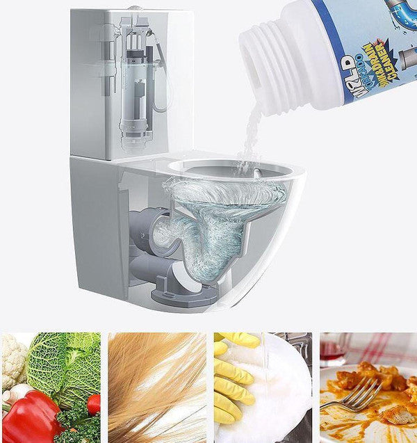 Powerful Drain Cleaner with pH Balancing Action for Safe Use