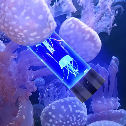 Color-Changing LED Jellyfish Tank Night Light with Moving Water Effect