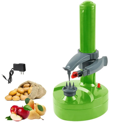 RapidRoot Electric Peeler with Safety Shutoff & Adjustable Sizing