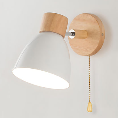 Pull Chain Switch Scandinavian Style Wall Light