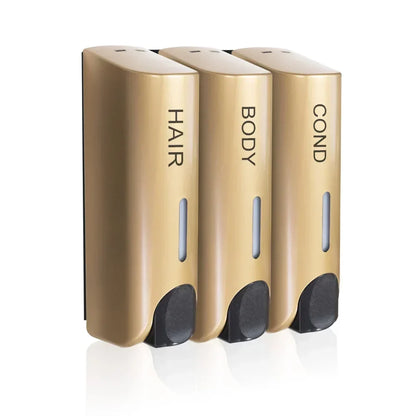 Triple Chamber Shower Dispenser for Effortless Organization