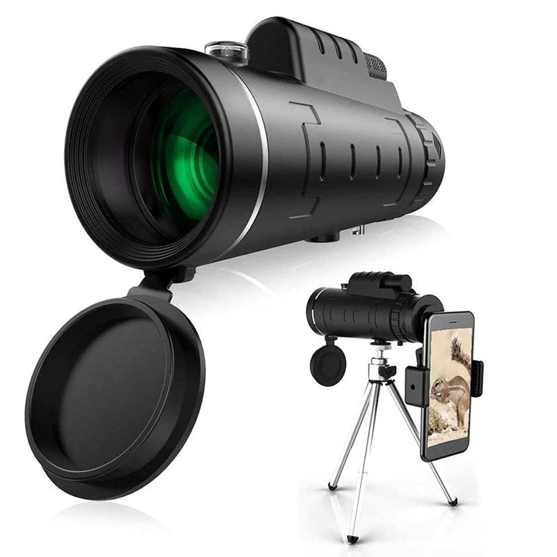 Portable High-Definition Monocular with Smartphone Adapter