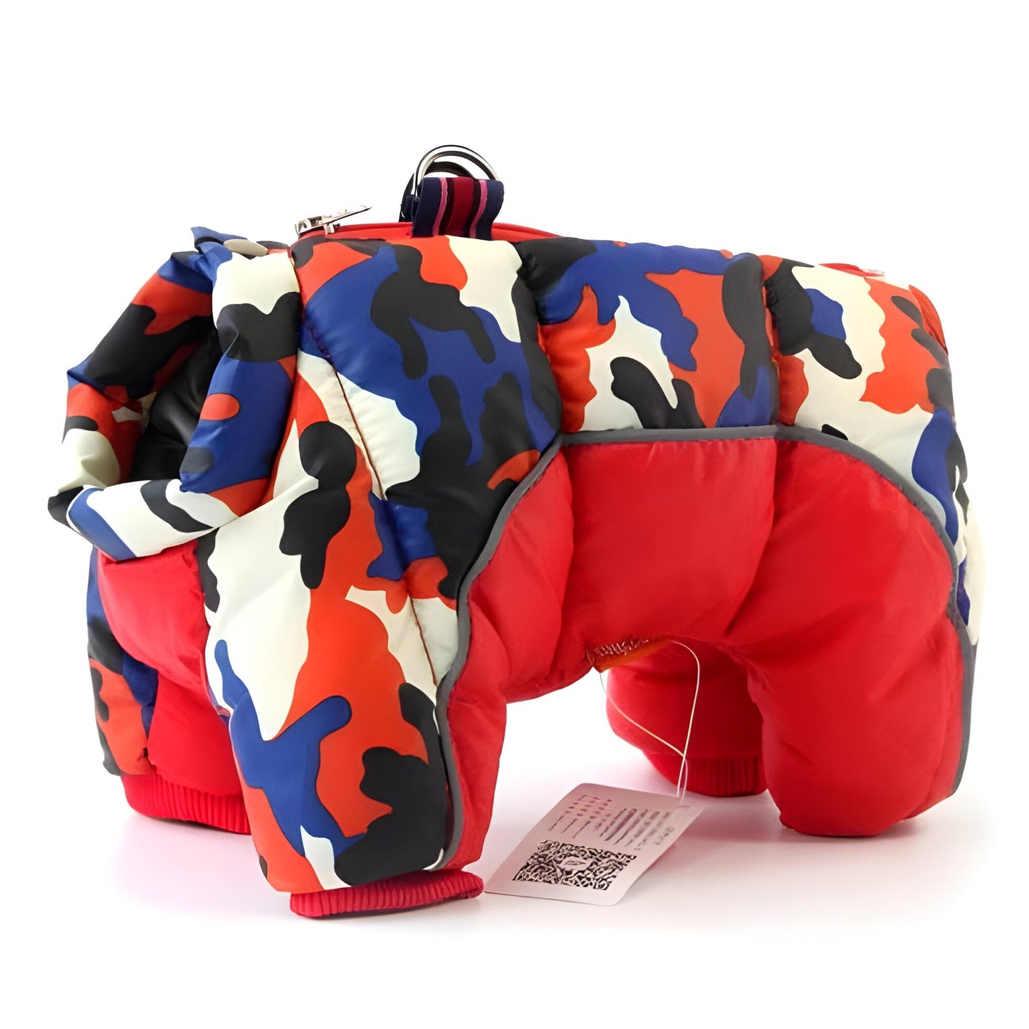 Dog Winter Coat with Back Zipper, Reflective Strip, Leash Ring – Sizes S-4XL, 7 Colors Available