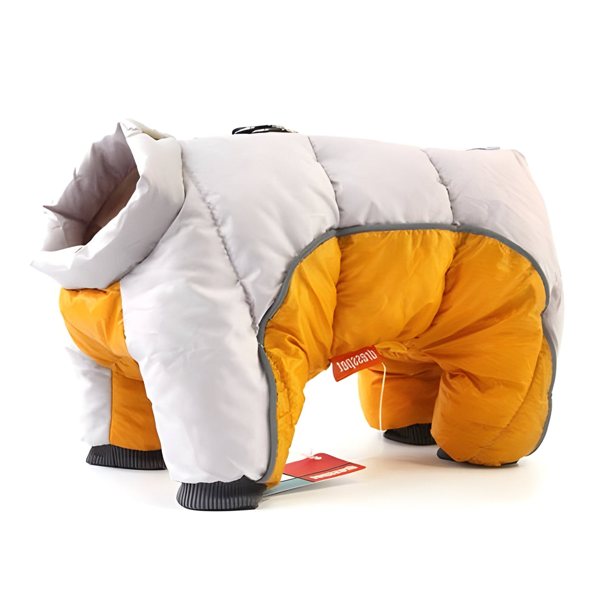 Dog Winter Coat with Back Zipper, Reflective Strip, Leash Ring – Sizes S-4XL, 7 Colors Available