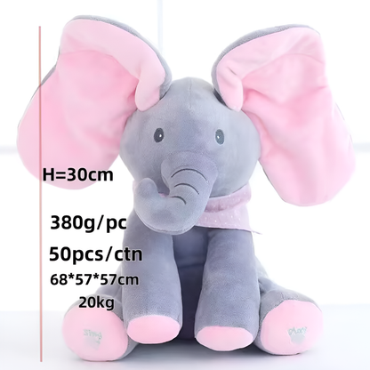 Delightful Elephant Cuddle Buddy with Flapping Ears and Sounds