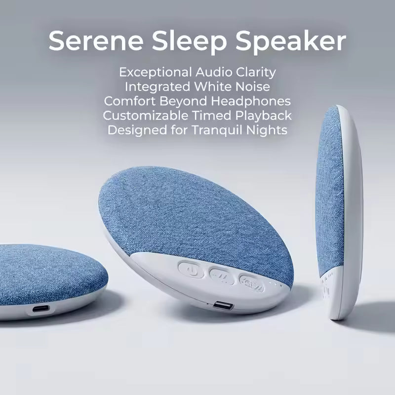 Under-Pillow Audio System with Rechargeable Battery & Ambient Sounds