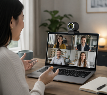 1080p Full HD Webcam with 60fps, USB Streaming, Autofocus & Tripod