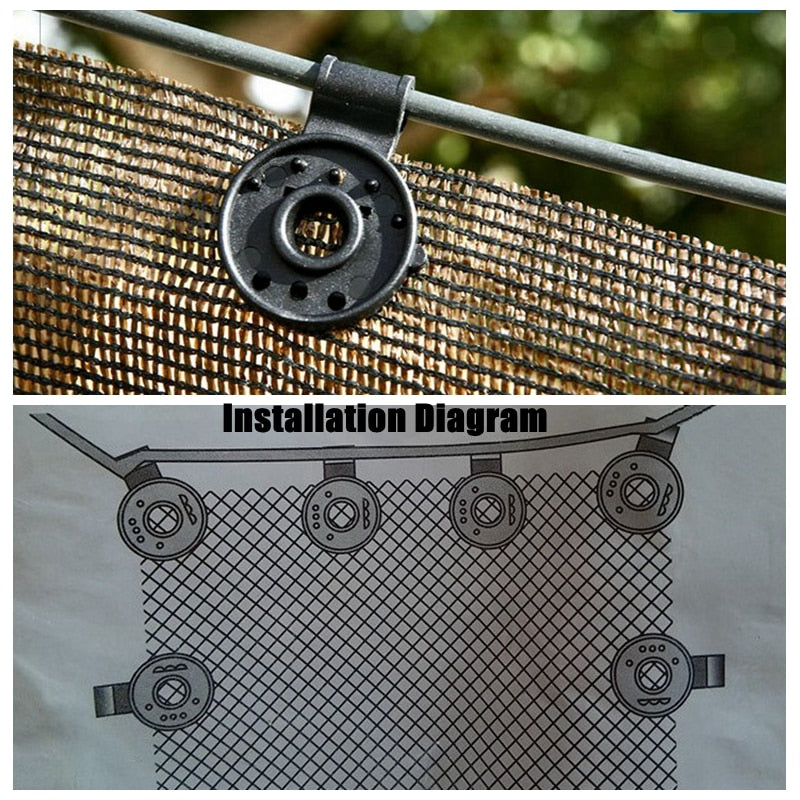 Versatile Shade Holder with Spring Grip and UV Protection