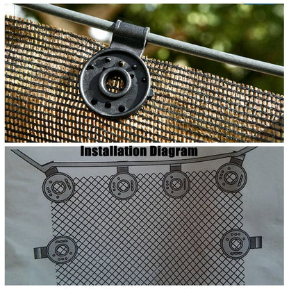 Versatile Shade Holder with Spring Grip and UV Protection