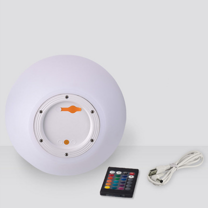 Versatile Color-Adjustable Orb Lamp with Remote Control
