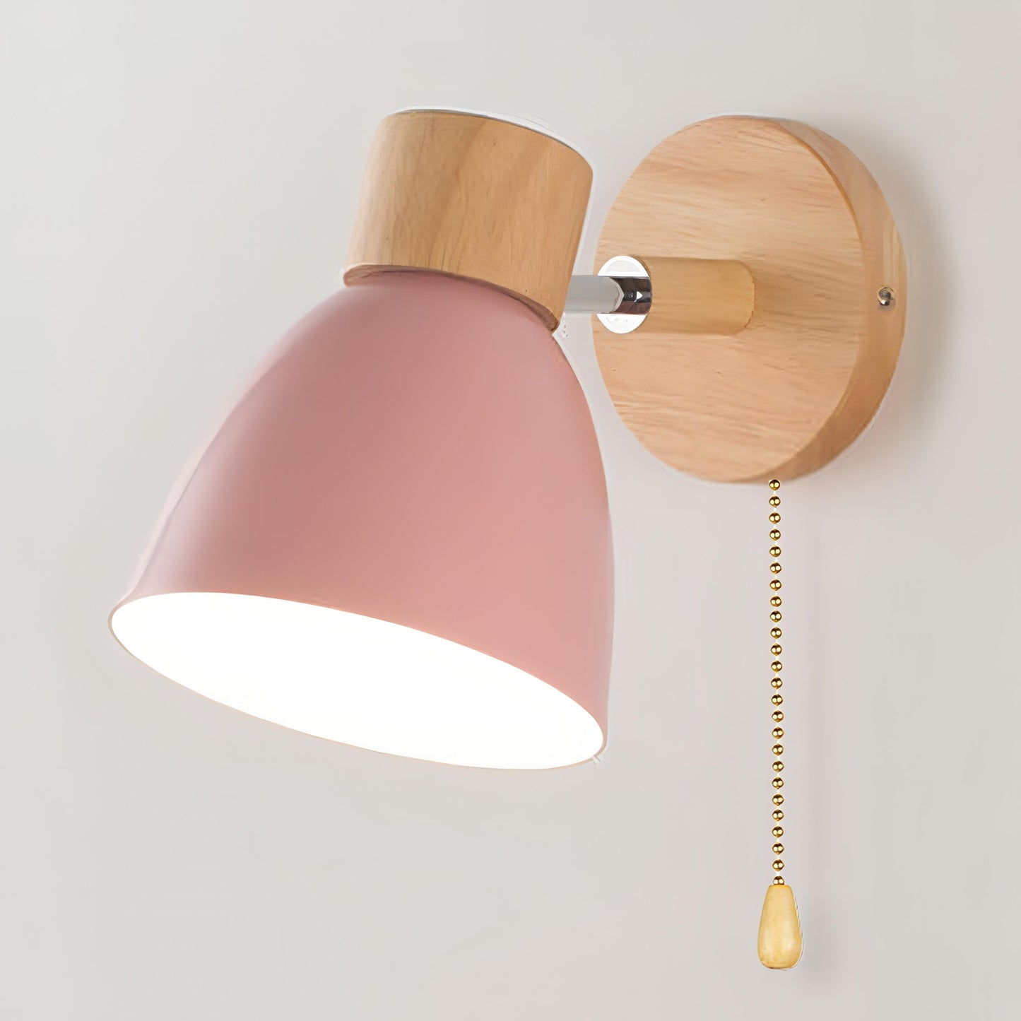 Pull Chain Switch Scandinavian Style Wall Light