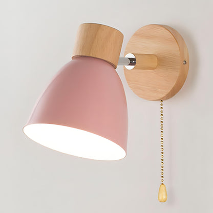 Pull Chain Switch Scandinavian Style Wall Light