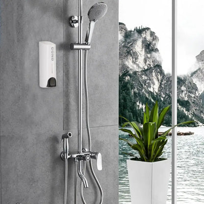 Triple Chamber Shower Dispenser for Effortless Organization