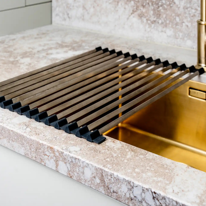 Over-Sink Dish Drying Rack with Rolling Design