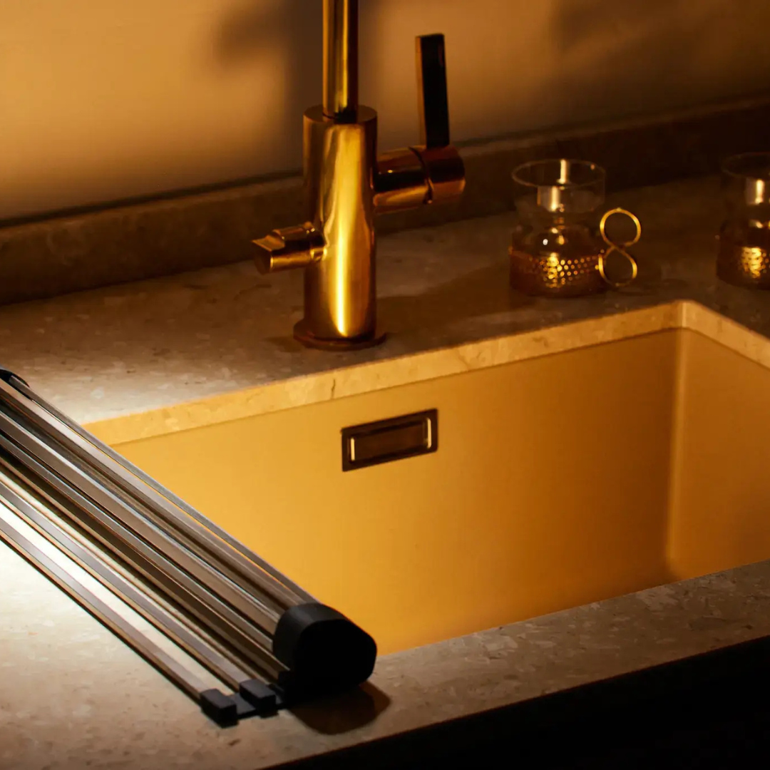 Over-Sink Dish Drying Rack with Rolling Design