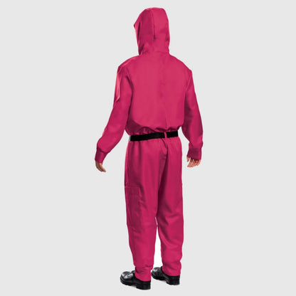 Halloween Jumpsuit Costume Set with Mask and Belt