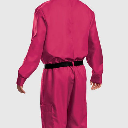 Halloween Jumpsuit Costume Set with Mask and Belt