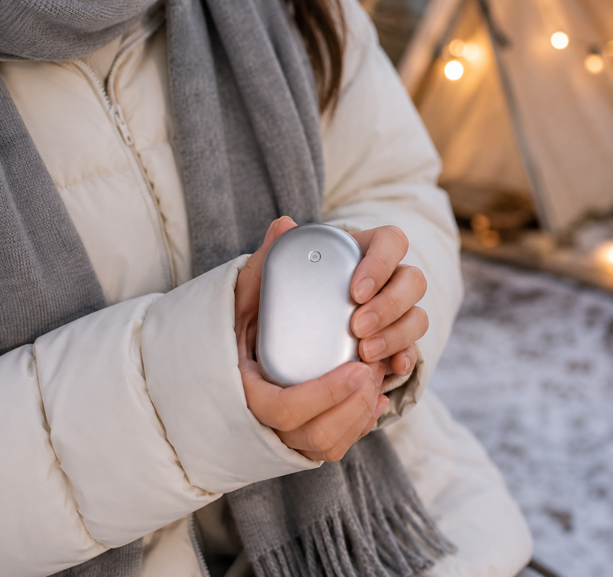 Portable Electric Hand Warmer with 5000mAh, USB Rechargeable, Winter Use