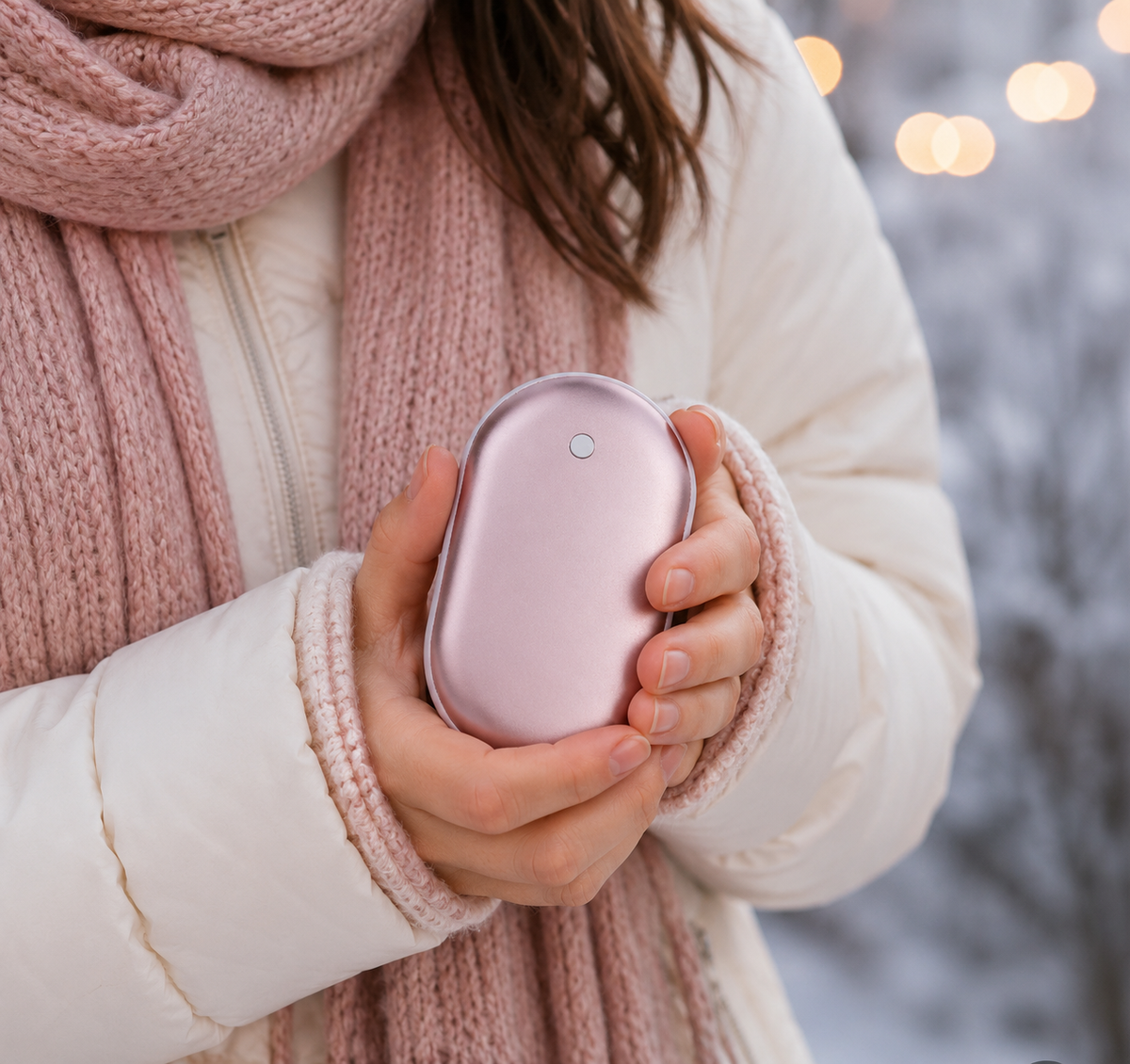 Portable Electric Hand Warmer with 5000mAh, USB Rechargeable, Winter Use