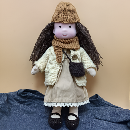 Cherished Companion Doll with Soft Cotton and Wool Fill