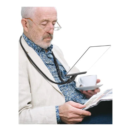 Adjustable Neck Strap Hands-Free Magnifier with 1.8X Zoom for Reading