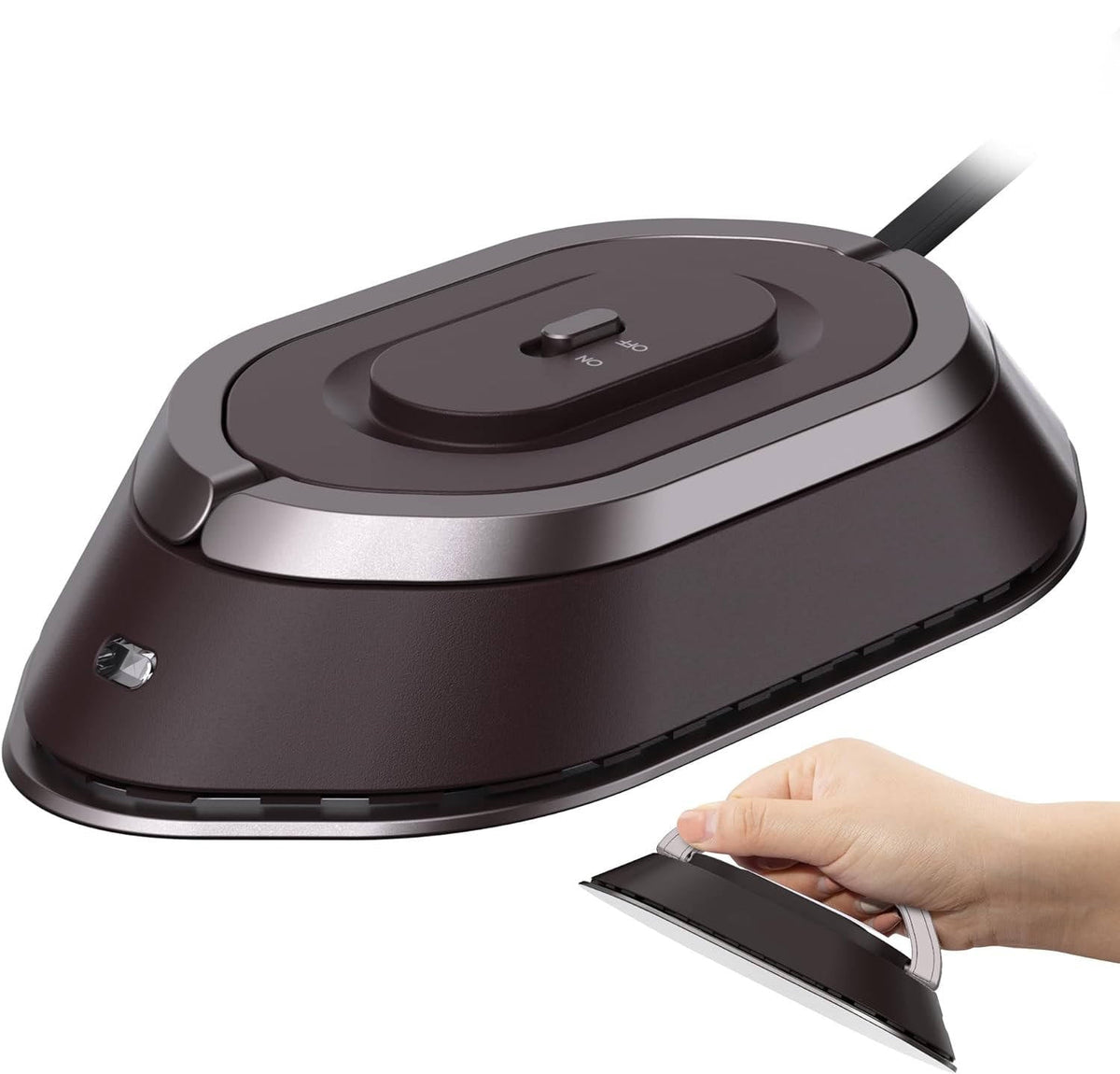 Portable Iron with Quick Heat Technology & Collapsible Handle