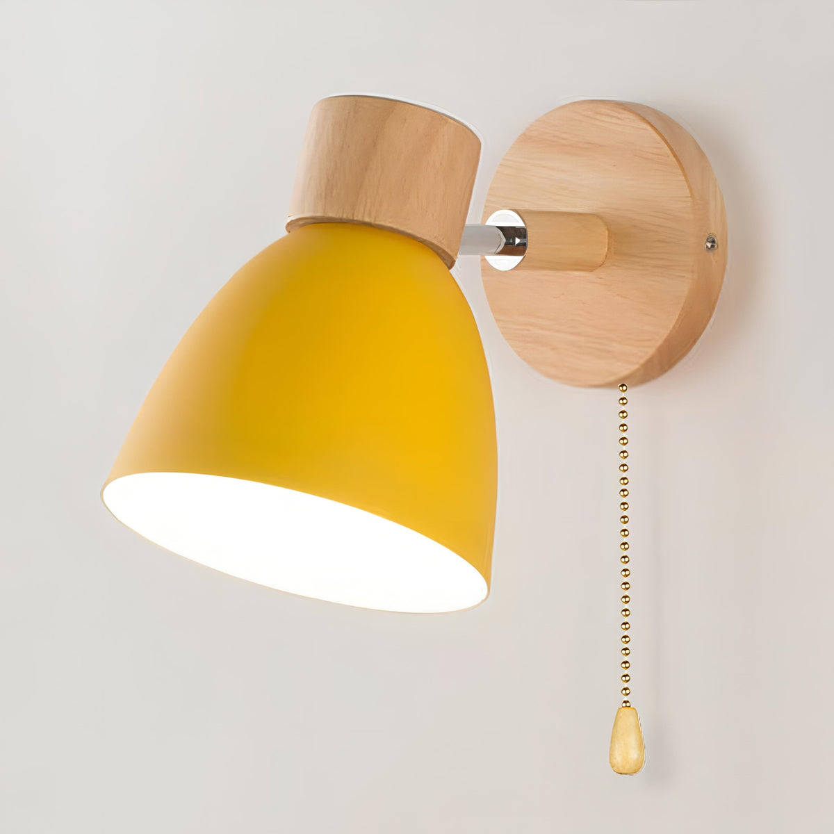 Pull Chain Switch Scandinavian Style Wall Light