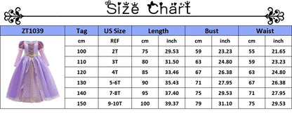 Charming Midi Dress for Girls with Elegant Puff Sleeves