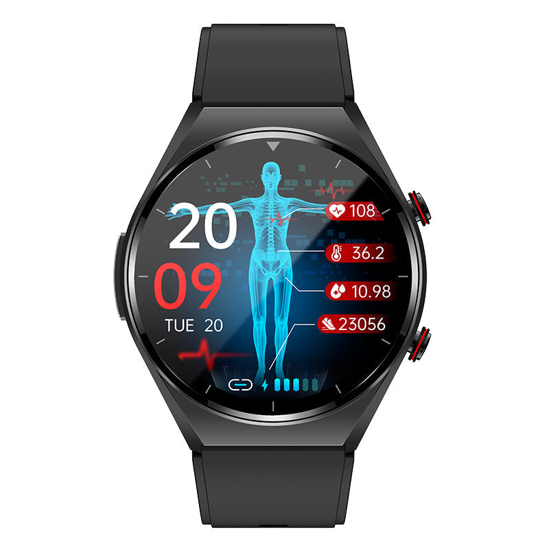 Health Monitoring Smartwatch Featuring ECG and Blood Pressure Tracking