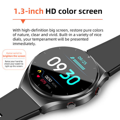 Health Monitoring Smartwatch Featuring ECG and Blood Pressure Tracking