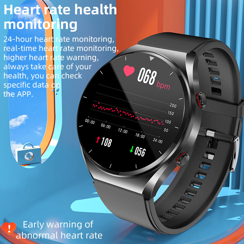 Health Monitoring Smartwatch Featuring ECG and Blood Pressure Tracking