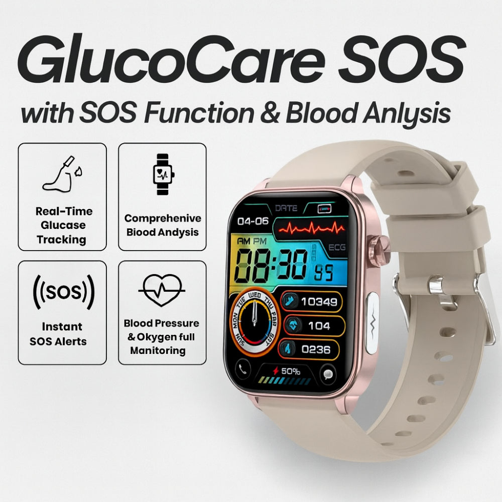 GPS Smartwatch with SOS Function for Live Health Tracking