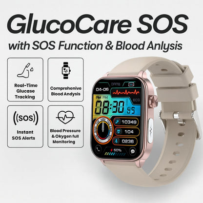 GPS Smartwatch with SOS Function for Live Health Tracking