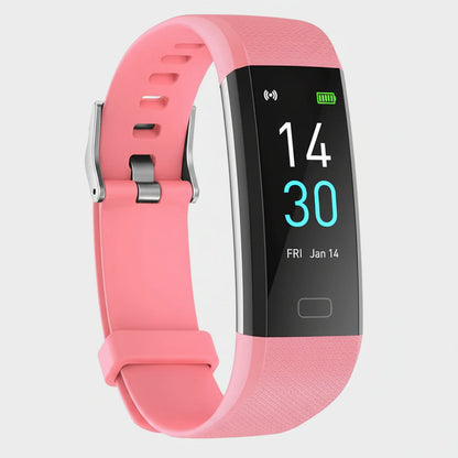 Sleek Smartwatch Fitness Tracker with Blood Pressure Monitoring for Daily Health
