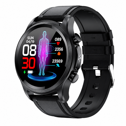 Sleek Health Monitor Watch – Fitness Tracker with Heart Rate & Glucose Tracking