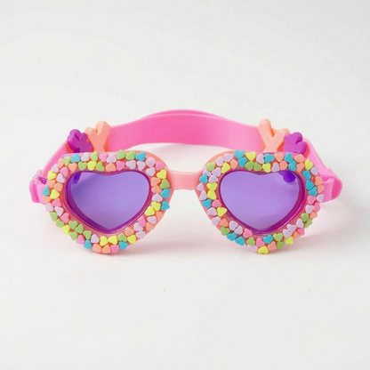 Heart-Shaped Swimming Goggles for Kids with Anti-Fog Lenses - Fun Style