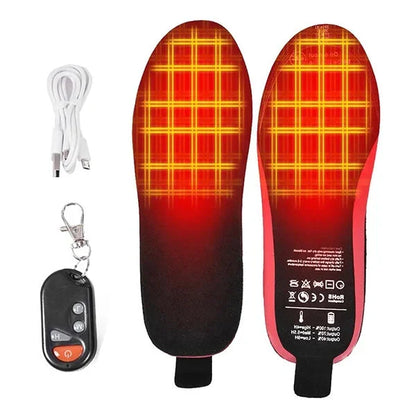 Rechargeable Heated Footwear Inserts with Remote Control