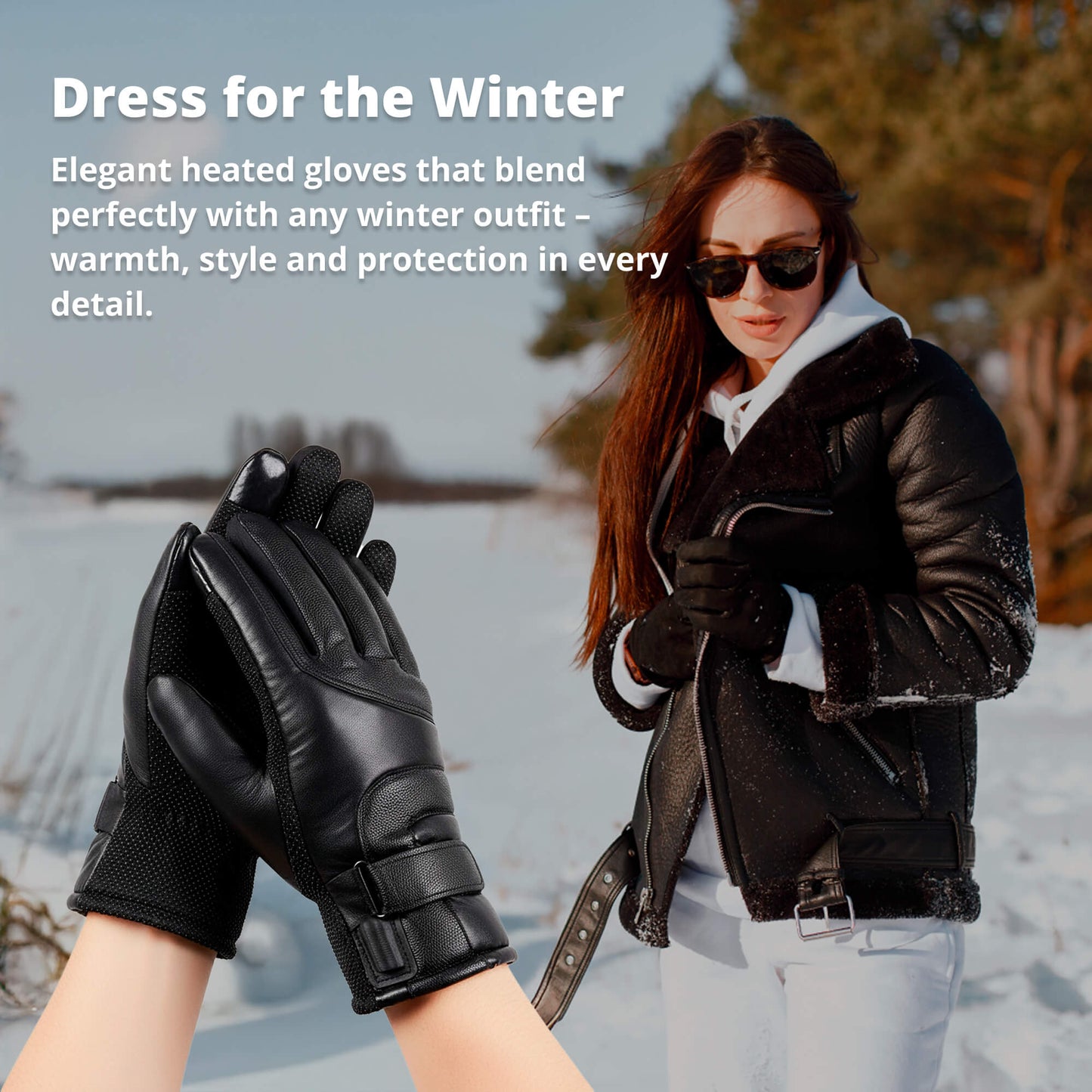 Waterproof Touchscreen Thermal Gloves for Women – USB Rechargeable