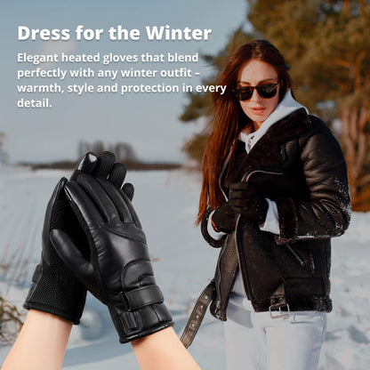 Waterproof Touchscreen Thermal Gloves for Women – USB Rechargeable