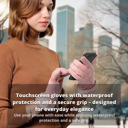 Waterproof Touchscreen Thermal Gloves for Women – USB Rechargeable