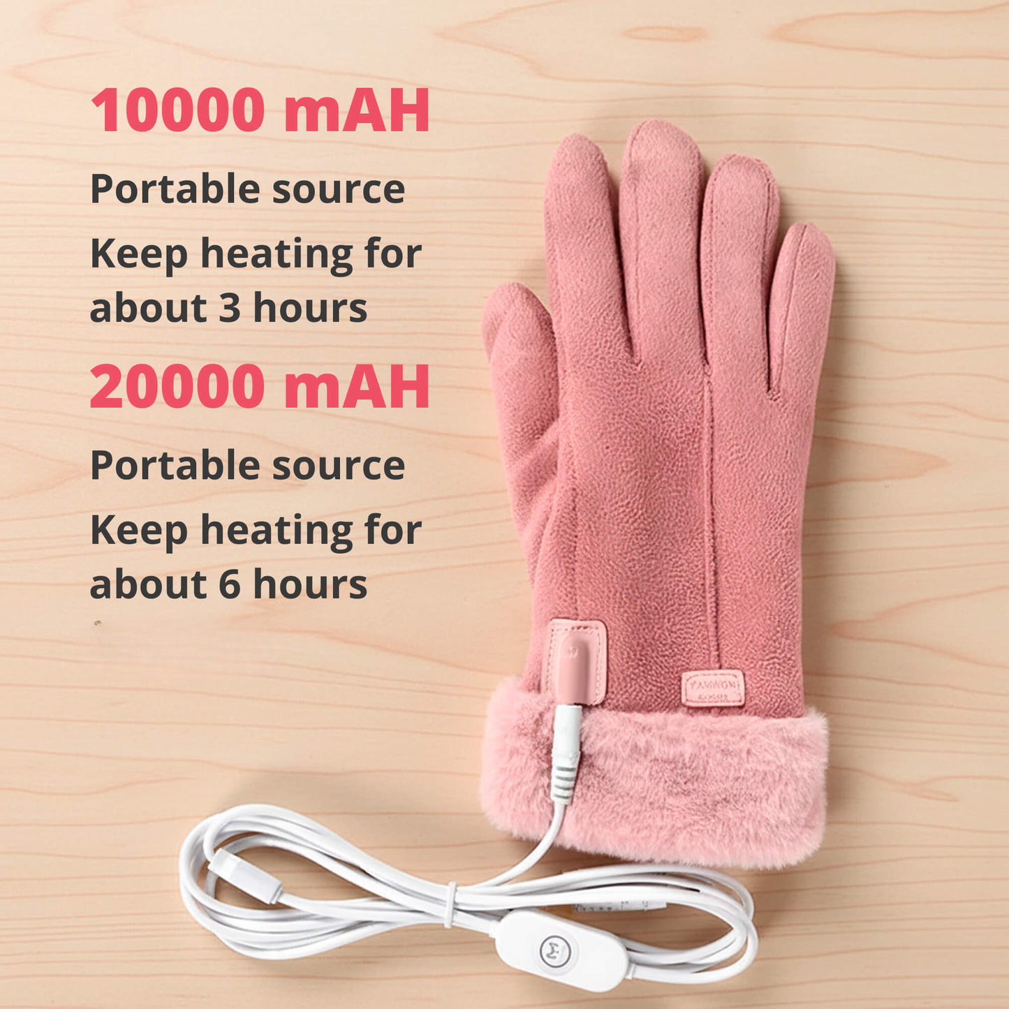 Waterproof Touchscreen Thermal Gloves for Women – USB Rechargeable
