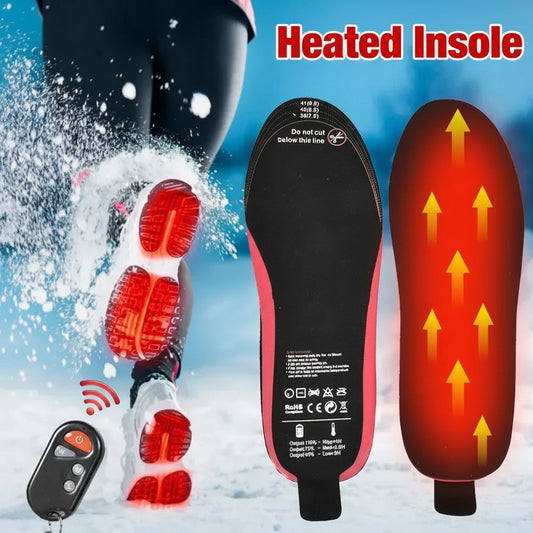 Wireless Heated Insoles with Remote – Rechargeable for Enhanced Comfort